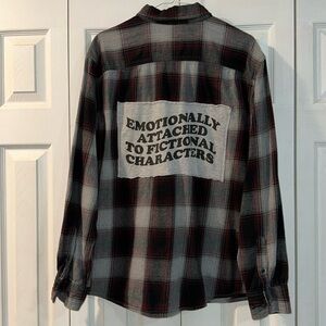 Fictional characters flannel Lg